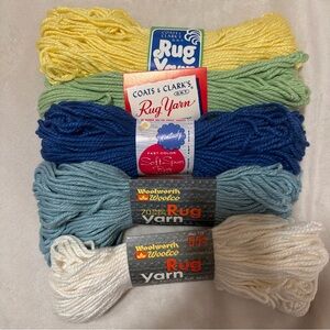 Yarn Rug Yarn 5 skeins of vintage rug yarn in assorted colors